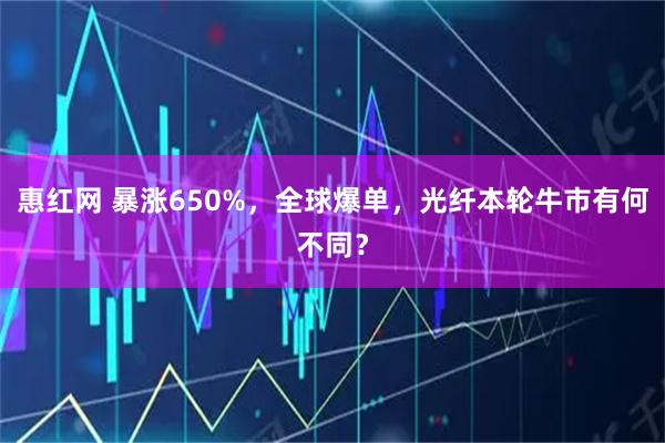 惠红网 暴涨650%，全球爆单，光纤本轮牛市有何不同？